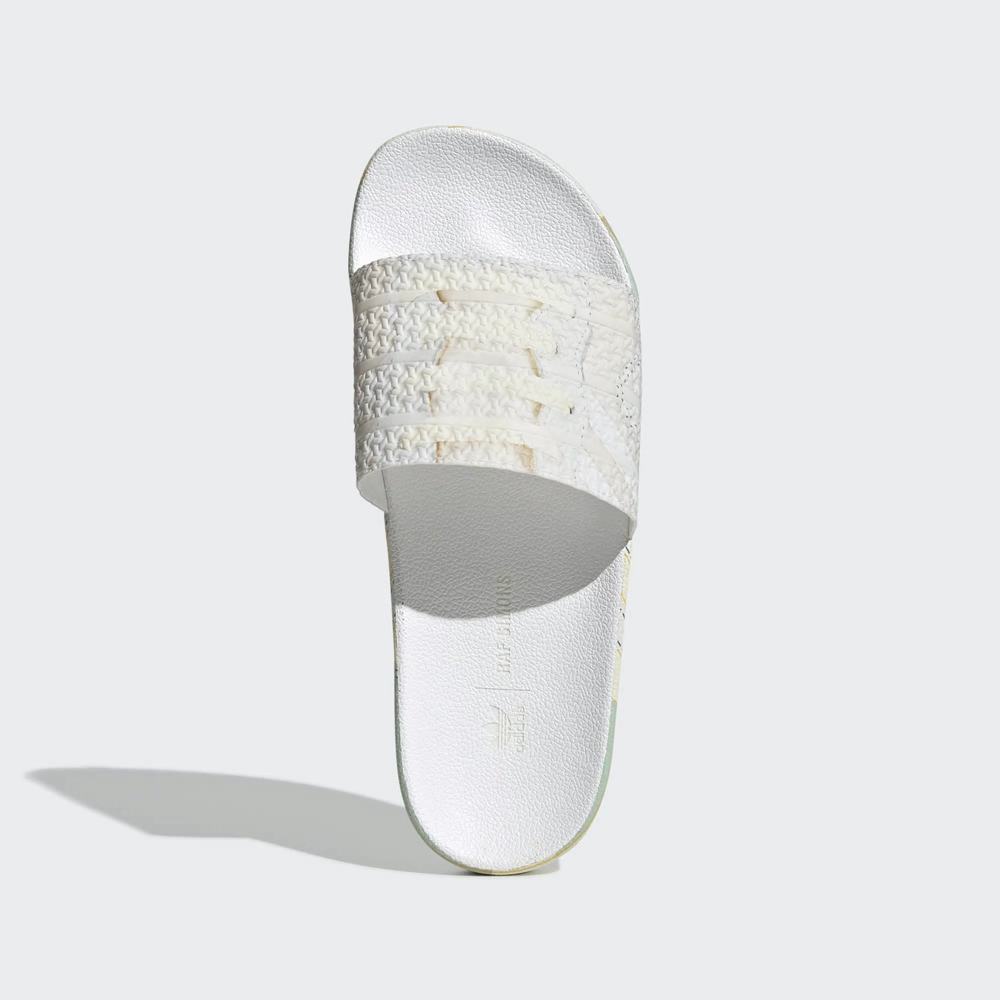 Adidas RS Peach Adilette Chanclas Blancos Para Hombre (MX-48989)